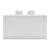 Opbouwdoos incl. duo dimmerknop | Wit | EcoDim LEC00131 - 4