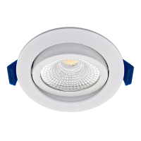 EcoDim Smart inbouwspot | RGB + 2700-6000K | Wit | Ø 75mm | IP54 | Zigbee | 6W LEC00112