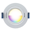 EcoDim Smart inbouwspot | RGB + 2700-6000K | Wit | Ø 75mm | IP54 | Zigbee | 6W LEC00112 - 2