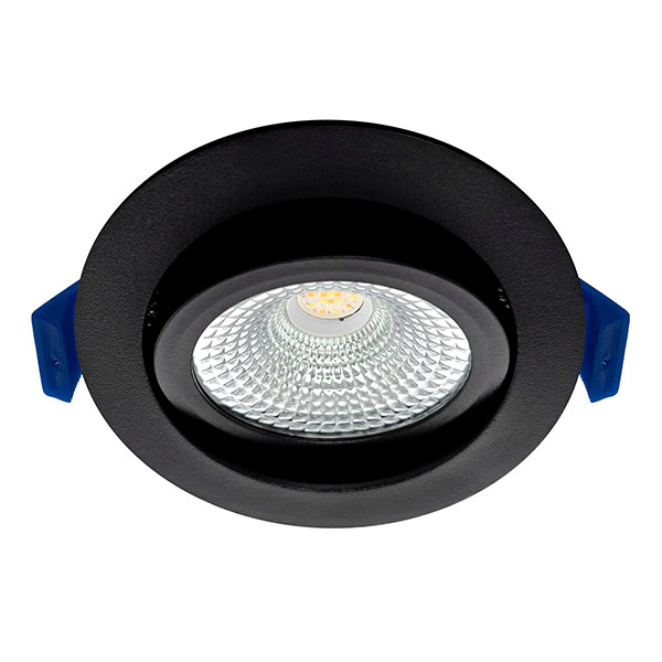 EcoDim Smart inbouwspot | RGB + 2700-6000K | Zwart | Ø 75mm | IP54 | Zigbee | 6W LEC00113 - 1