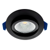 EcoDim Smart inbouwspot | RGB + 2700-6000K | Zwart | Ø 75mm | IP54 | Zigbee | 6W LEC00113 - 1
