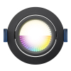 EcoDim Smart inbouwspot | RGB + 2700-6000K | Zwart | Ø 75mm | IP54 | Zigbee | 6W LEC00113 - 2