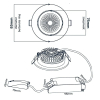EcoDim Smart inbouwspot | RGB + 2700-6000K | Zwart | Ø 75mm | IP54 | Zigbee | 6W LEC00113 - 5