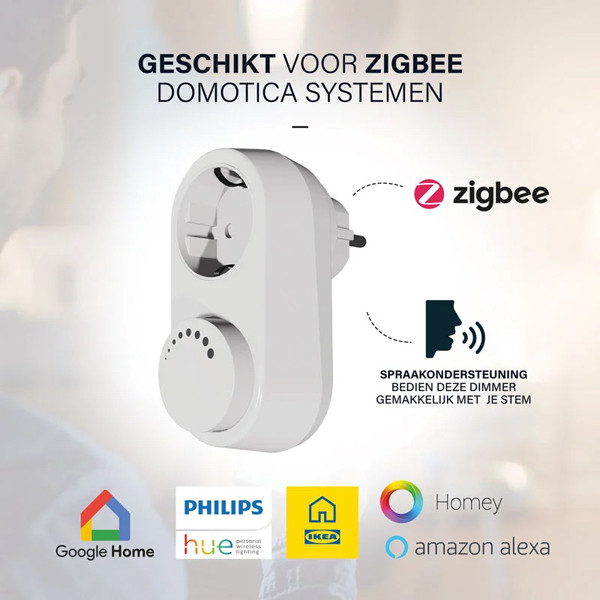 EcoDim Smart plug | Max. 100W | Zigbee | IP20 | Wit (NL) LEC00035 - 4