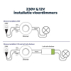 EcoDim Vloerdimmer led 0-50W | Wit | Fase afsnijding (RC) | EcoDim DIM.09  LEC00009 - 5