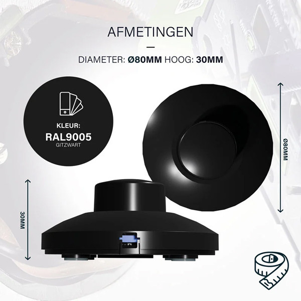 EcoDim Vloerdimmer led 0-50W | Zwart | Fase afsnijding (RC) | EcoDim DIM.09  LEC00008 - 4