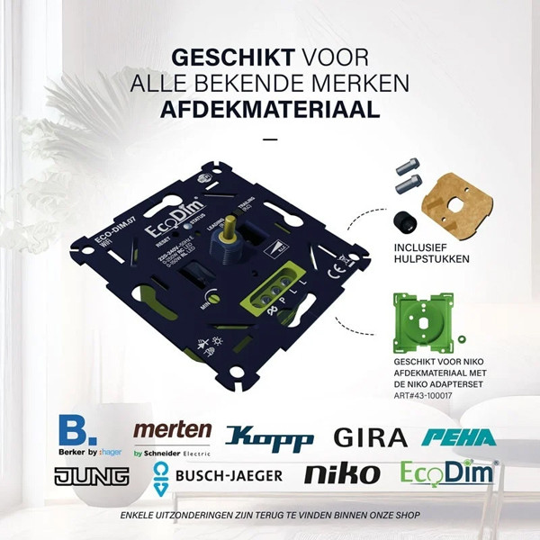 EcoDim WiFi dimmer led 0-250W | Fase aan- en afsnijding (RLC) | EcoDim DIM.07  LEC00039 - 7
