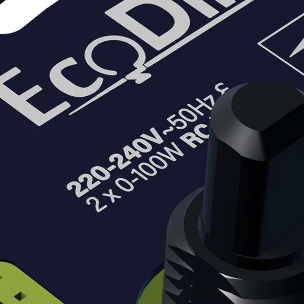 EcoDim WiFi duo dimmer inbouw 2x 0-100W | Fase Afsnijding (RC) | EcoDim.05  LEC00064 - 3
