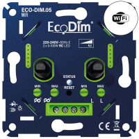 EcoDim WiFi duo dimmer inbouw 2x 0-100W | Fase Afsnijding (RC) | EcoDim.05  LEC00064