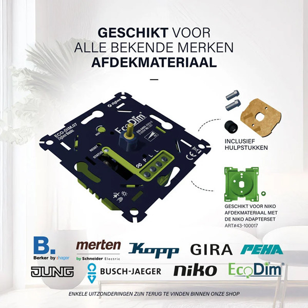 EcoDim Zigbee dimmer inbouw 0-200W | Fase afsnijding (RC) | EcoDim DIM.07  LEC00033 - 6
