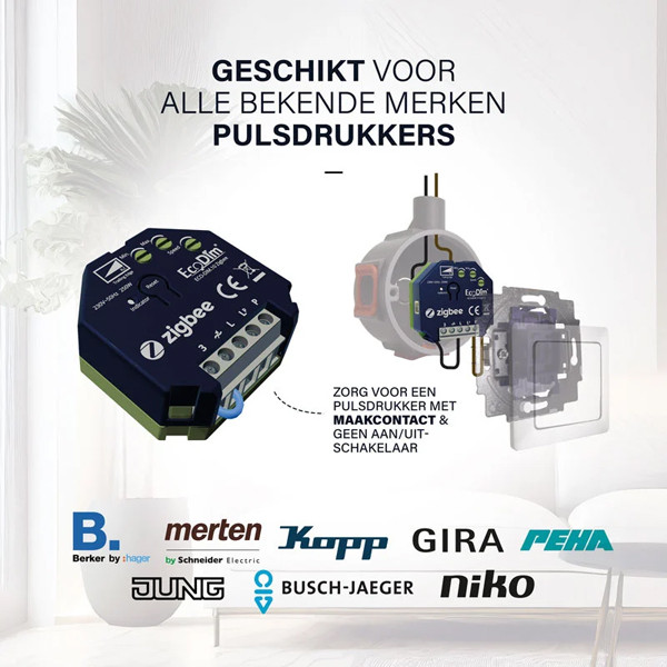 EcoDim Zigbee dimmer module 0-250W | Fase afsnijding (RC) | EcoDim DIM.10  LEC00028 - 3