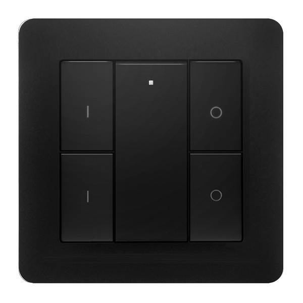 Zigbee draadloze schakelaar | 2 groepen | Zwart | EcoDim LEC00015 - 1