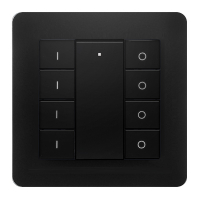 Zigbee draadloze schakelaar | 4 groepen | Zwart | EcoDim LEC00017