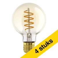 Aanbieding: 4x Eglo LED lamp E27 | Globe G80 | Helder | 2000-3000K | 7W