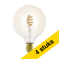Aanbieding: 4x Eglo Smart lamp E27 | Globe G125 | Amber | 2200-6500K | Zigbee | 7W