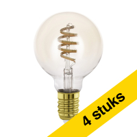 Aanbieding: 4x Eglo Smart lamp E27 | Globe G80 | Amber | 2200-6500K | Zigbee | 7W