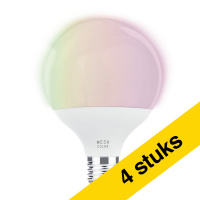 Aanbieding: 4x Eglo Smart lamp E27 | Globe G95 | Mat | RGB + 2700-6500K | Zigbee | 14W