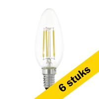 Aanbieding: 6x Eglo LED lamp E14 | Kaars C35 | Helder | 2700K | Dimbaar | 4.5W