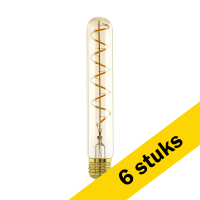 Aanbieding: 6x Eglo LED lamp E27 | Buislamp T30 | Filament | Amber | 1600K | Dimbaar | 18.5 cm | 4W (7W)