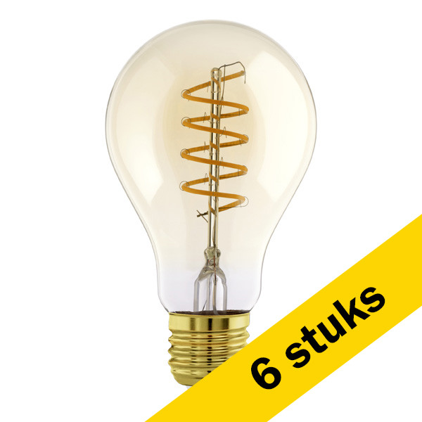 Aanbieding: 6x Eglo LED lamp E27 | Peer A60 | Helder | Filament | 2000-3000K | 7W LEG00712 - 1