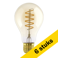Aanbieding: 6x Eglo LED lamp E27 | Peer A60 | Helder | Filament | 2000-3000K | 7W