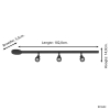 Eglo Easy Track Railverlichting startset | GU10 | 3 spots | Zwart  LEG00427 - 2