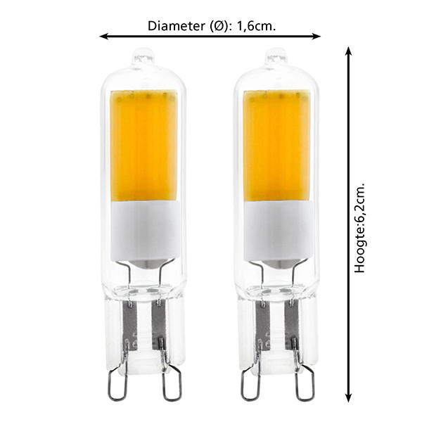 Eglo G9 LED capsule | Helder | 2700K | Dimbaar | 4.2W | 2 stuks LEG00482 - 3