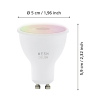 Eglo GU10 Smart led | PAR16 | Mat | RGB + 2700-6500K | Zigbee | 4.9W | 3 stuks + slimme schakelaar LEG00698 - 8