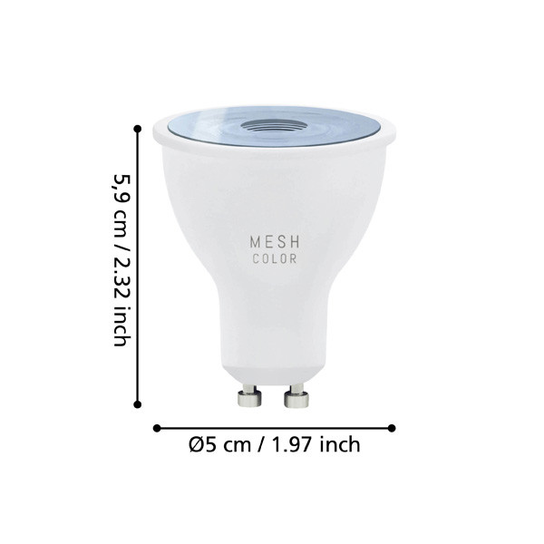 Eglo GU10 Smart led | PAR16 | Mat | RGB + 2700-6500K | Zigbee | 4.9W LEG00657 - 7