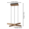Eglo Hanglamp | Folcino-Z | RGB + 2700-6500 | Brons | Zigbee LEG00539 - 5