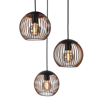 Eglo Hanglamp 3x E27 | Almanzora | Rond | Zwart LEG00544
