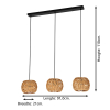 Eglo Hanglamp 3x E27 | Sheldon | Zwart LEG00518 - 5