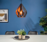 Eglo Hanglamp E27 | Carlton 1 | Zwart LEG00192