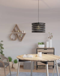 Eglo Hanglamp E27 | Cremella | Zwart LEG00198