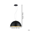 Eglo Hanglamp E27 | Gaetano 1 | Ø 53 cm | Zwart/Goud  LEG00209 - 4