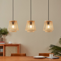 Eglo Hanglamp E27 | Hykeham 3 | Hout LEG00217