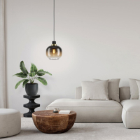 Eglo Hanglamp E27 | Oilella | Zwart/Goud LEG00258