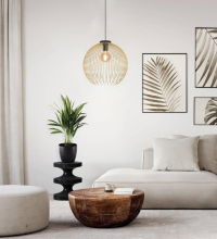 Eglo Hanglamp E27 | Venezuela | Ø 40 cm | Zwart/Goud LEG00290