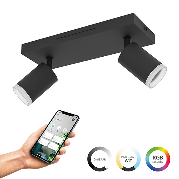 Eglo LED Plafondlamp | Melitello-Z | Rond | 2700-6500K | 1100 lumen | Zigbee | 3.7W | Zwart LEG00559 - 2