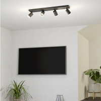 Eglo LED Plafondlamp | Melitello-Z | Rond | RGB + 2700-6500K | 2200 lumen | Zigbee | 3.7W | Zwart LEG00589