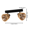 Eglo LED Plafondlamp 2x E14 | Keelby | Rond | IP20 | Zwart LEG00499 - 3