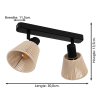 Eglo LED Plafondlamp 2x E14 | Seagard | Rond | IP20 | Zwart LEG00514 - 5