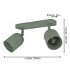 Eglo LED Plafondlamp 2x E14 | Tilston | Rond | IP20 | Groen LEG00502 - 4