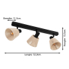 Eglo LED Plafondlamp 3x E14 | Seagard | Rond | IP20 | Zwart LEG00515 - 4