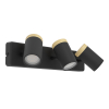Eglo LED Plafondlamp 3x GU10 | Consuma | Rond | IP44 | Zwart LEG00522 - 1
