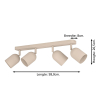 Eglo LED Plafondlamp 4x E14 | Tilston | Rond | IP20 | Zand LEG00510 - 4