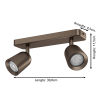 Eglo LED Plafondlamp GU10 | Camaldoli | Rond | IP20 | Brons LEG00567 - 3