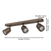 Eglo LED Plafondlamp GU10 | Camaldoli | Rond | IP20 | Brons LEG00568 - 4