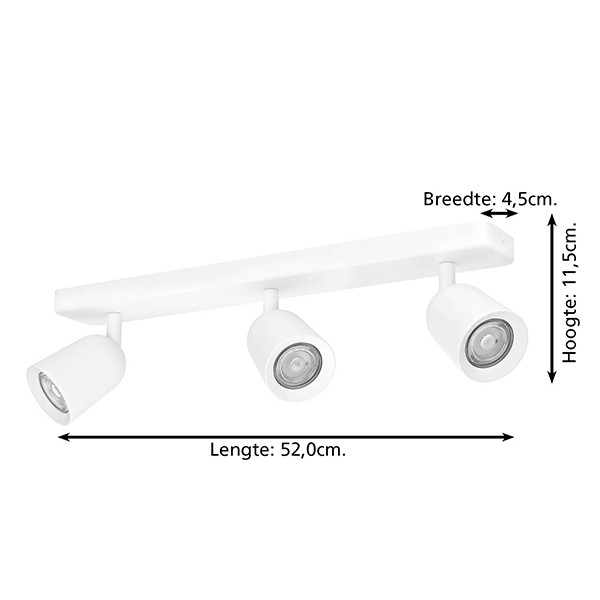 Eglo LED Plafondlamp GU10 | Camaldoli | Rond | IP20 | Wit LEG00565 - 4