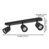 Eglo LED Plafondlamp GU10 | Camaldoli | Rond | IP20 | Zwart LEG00571 - 4